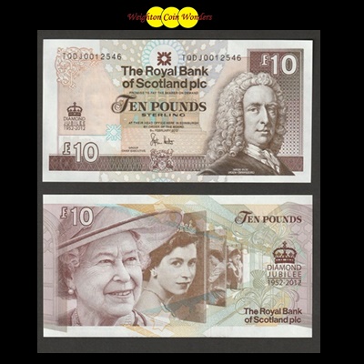 2012 Royal Bank of Scotland Plc £10 – QE II Diamond Jubilee